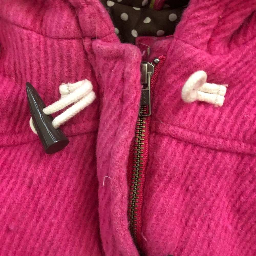 Mini Boden Pink Toggle Coat - Picture 5 of 9